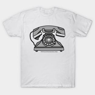 Retro Phone 'FILL THIS SPACE' T-Shirt